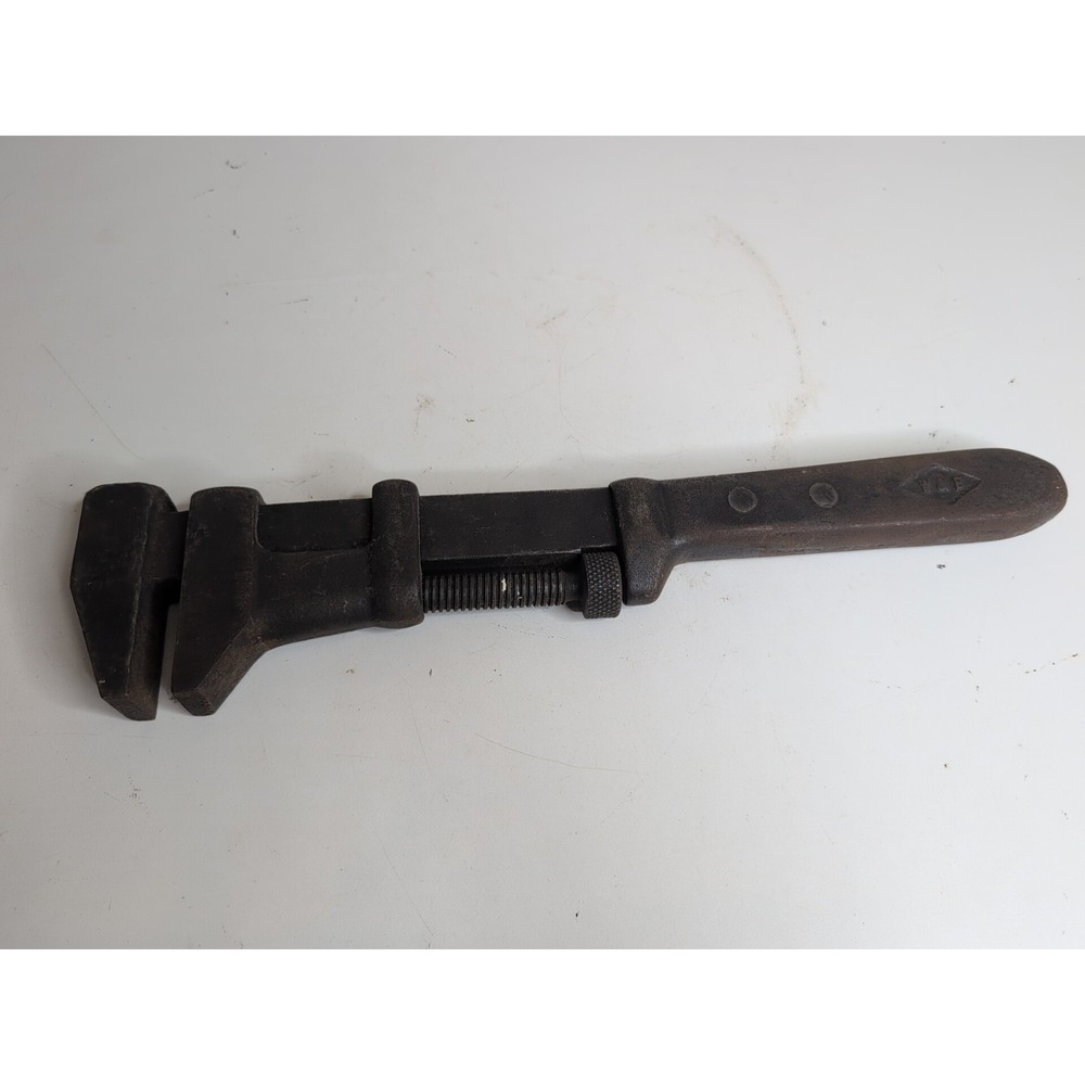 Antique W&B J.H. Williams 16" Adjustable Monkey Wrench – Railroad Special – USA